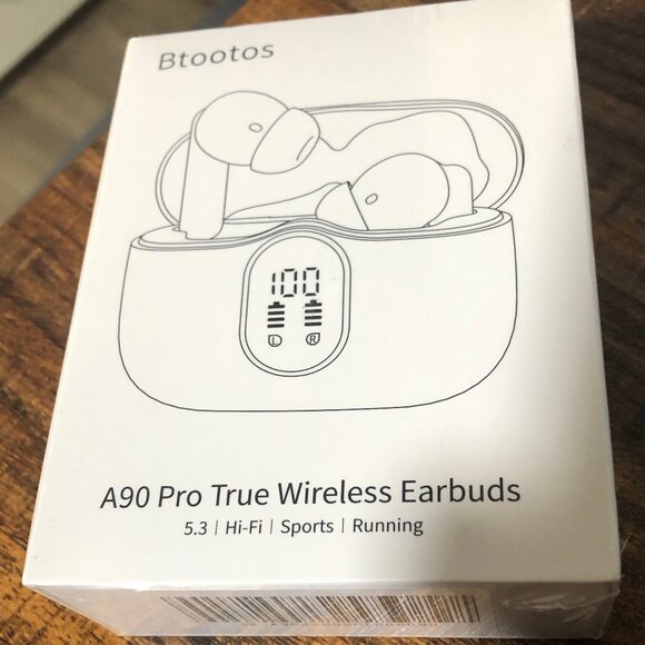 Btootos A90 Pro True Wireless Earbuds 5.3 Hi-Fi Sports / Running NEW Sealed - Picture 1 of 4